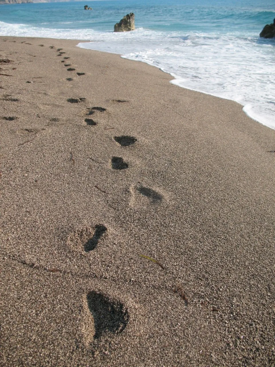 Feet on sand