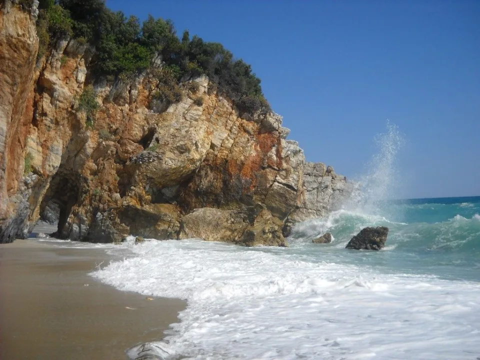 beach and waves